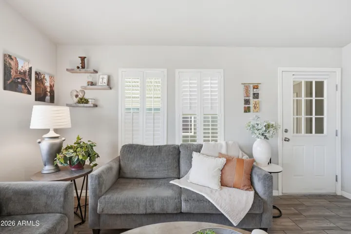 50-50 Shutters on all windows so you have customize which views to enjoy.