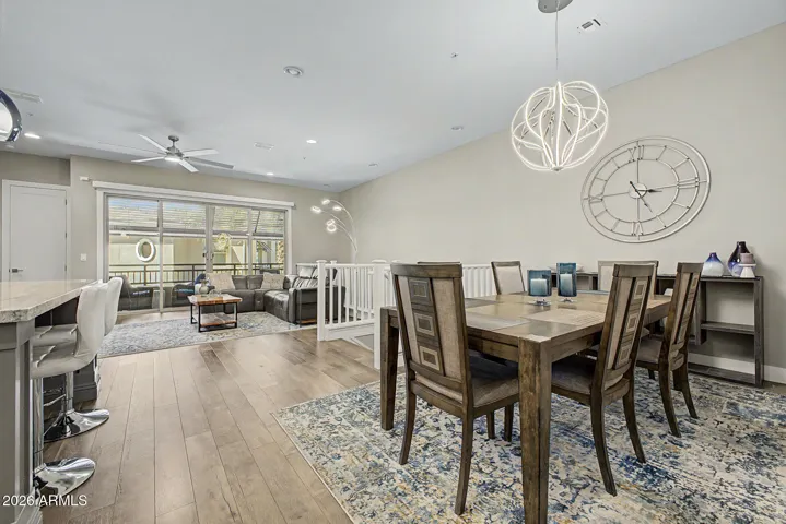 Dining room view of Living Room