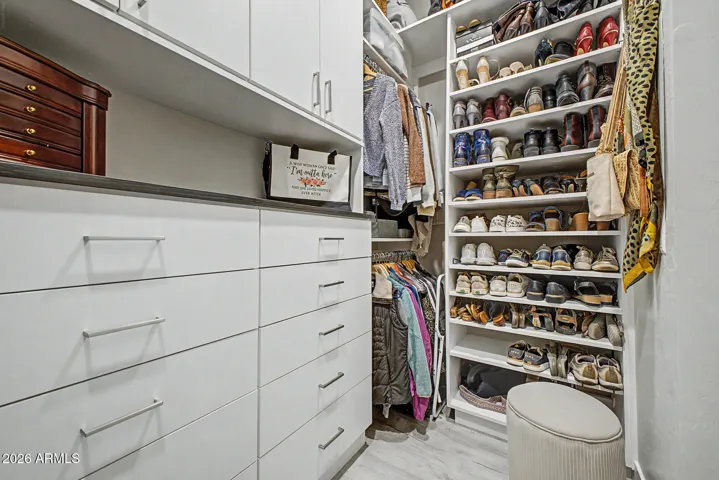 Custom designed stylish closet!