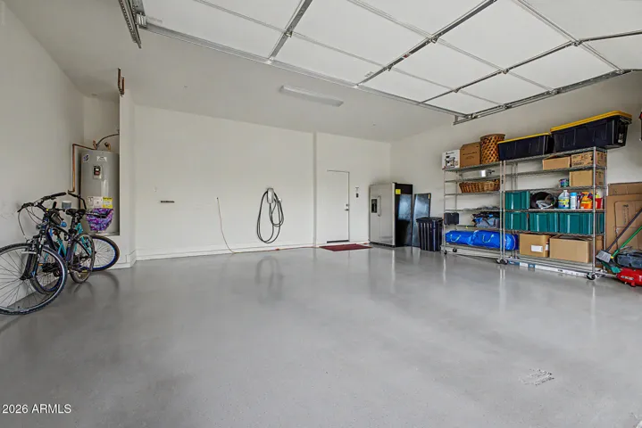 Oversized garage with EV charger