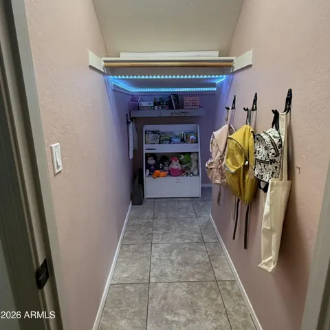 Under-stairs kids room!