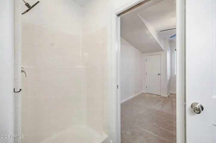 Secondary bathroom shower