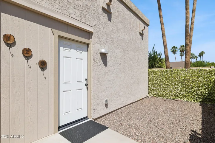 Guests have their own separate entrance.