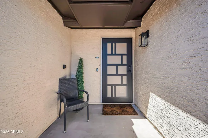 Entryway with new doors