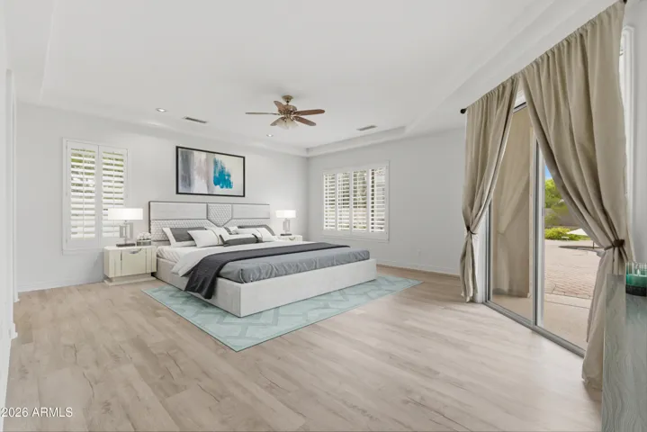 Staged primary bed