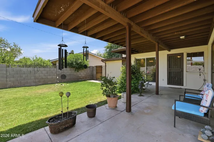 rear patio
