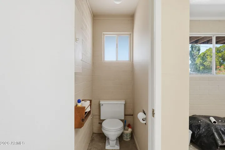 toilet in extra back room