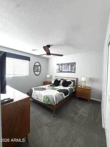 Bedroom 2 with window view to side yard