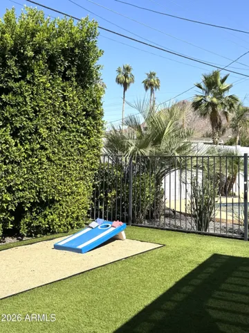 Northwest Camelback mountain view from backyard