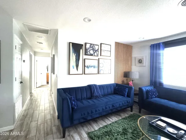 Family Room, bedroom hallway