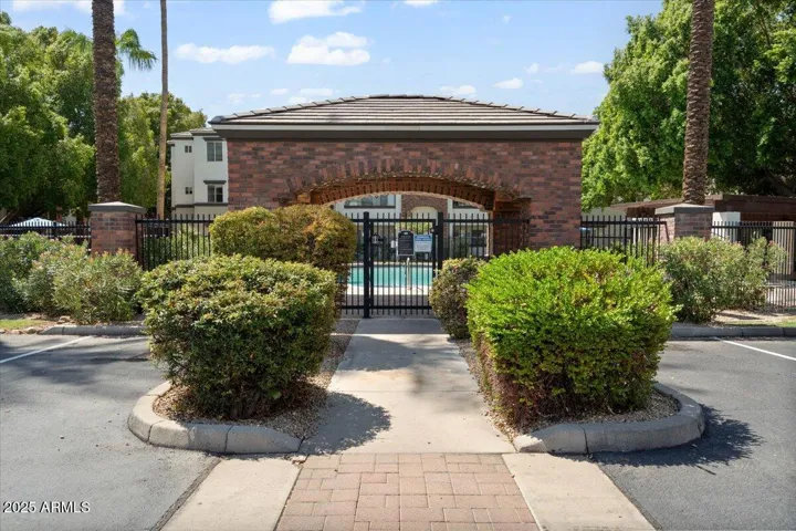 Community Pool Entrance