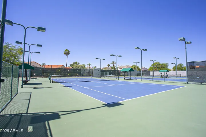 With 7 tennis and 2 pickleball courts you can enjoy your sports right in your own neighborhood.