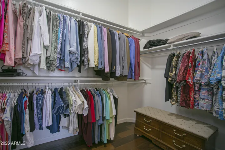 Primary closet