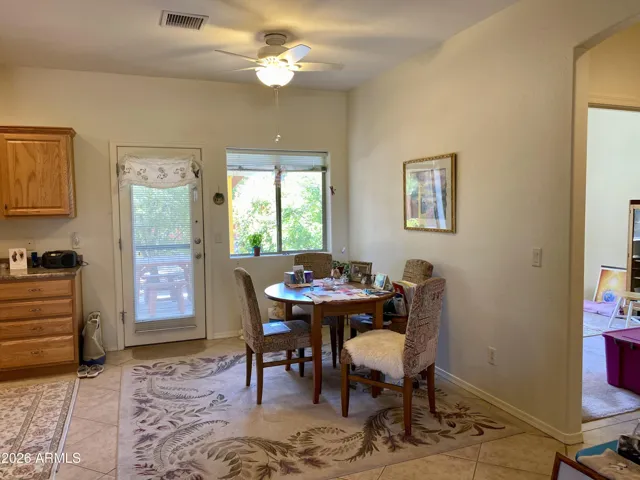 Dining Off Kitchen / Back Door to Covered Patio