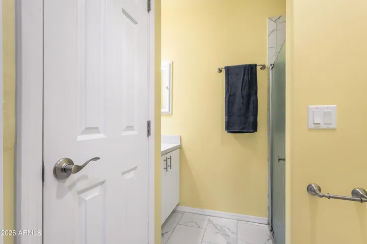 Hall Bath with linen Closet