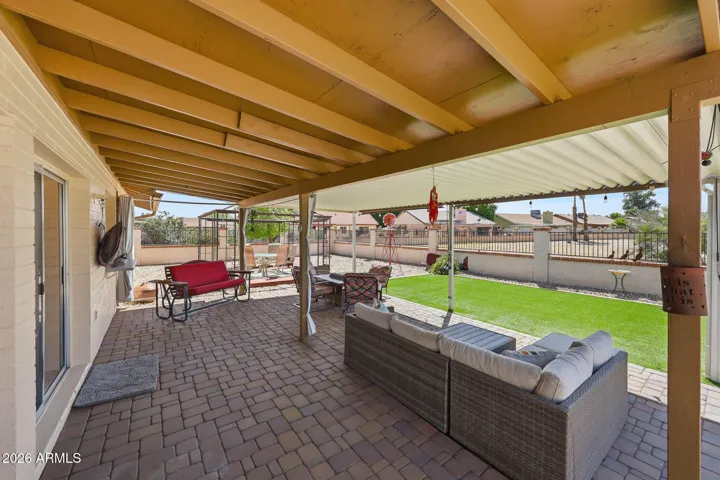 Artificial grass area