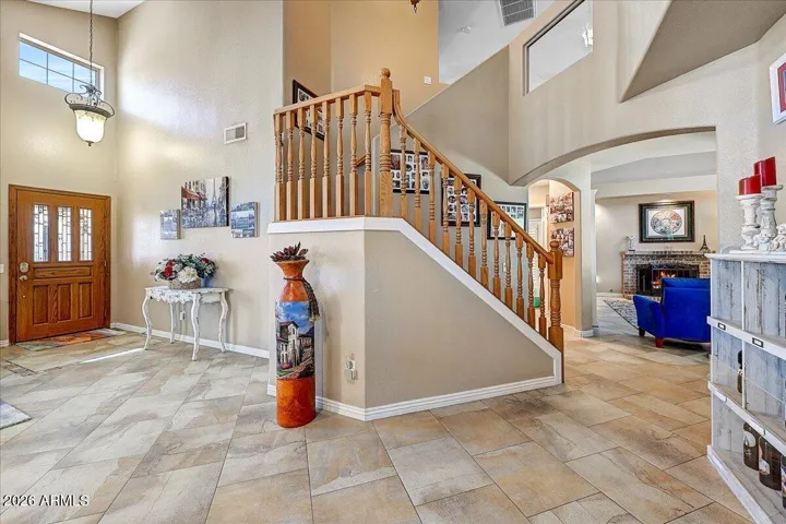 Staircase leading to large loft and berdrooms