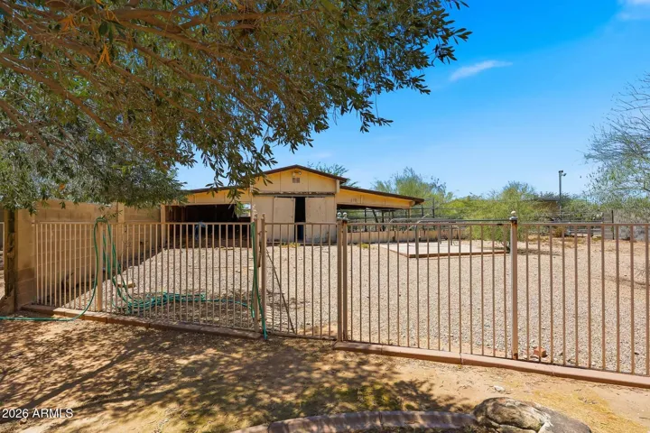 Gate to the stables.