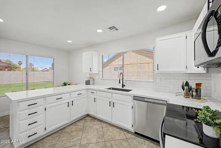 kitchen with ample storage