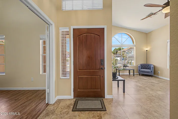 Inside front door