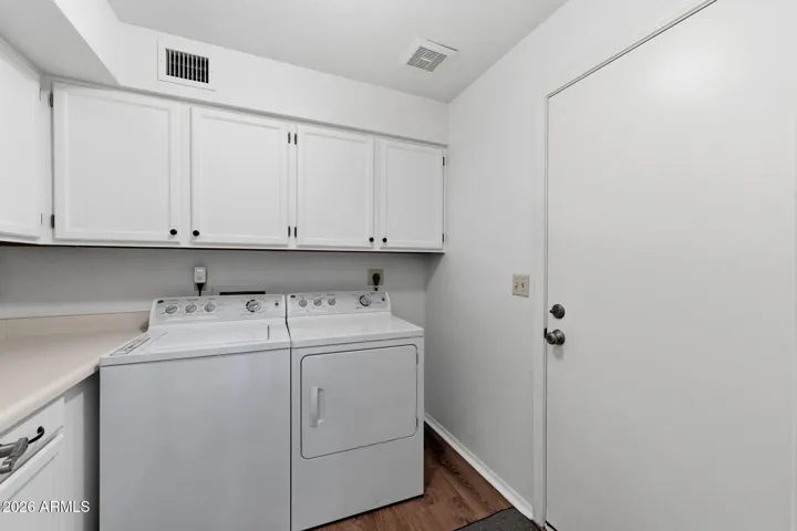 Nice sized laundry room.