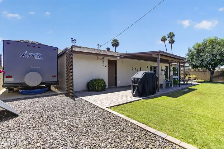 RV Parking + additional room for a longer RV or extra parking.