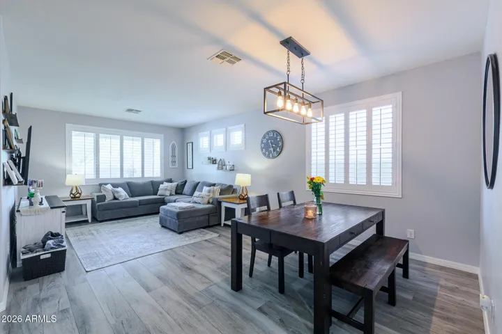 Formal dining and easy living
