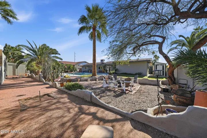 Space for a horse shoe or corn hole court!