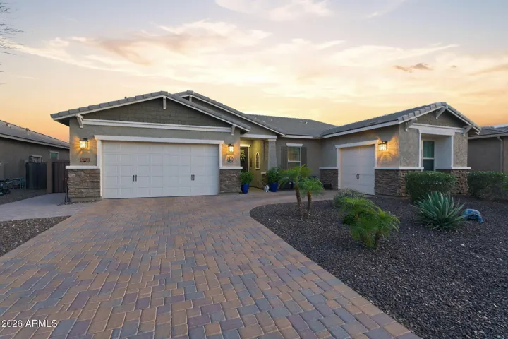 Welcome home to this 5 bedroom + den, 3.5 bath home with private pool and spa located in the Florenza community!