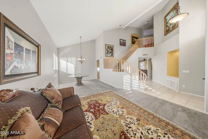 With a soaring vaulted ceiling and several spaces to feature your favorite artwork.