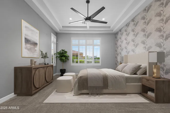 Virtual staging- master bedroom