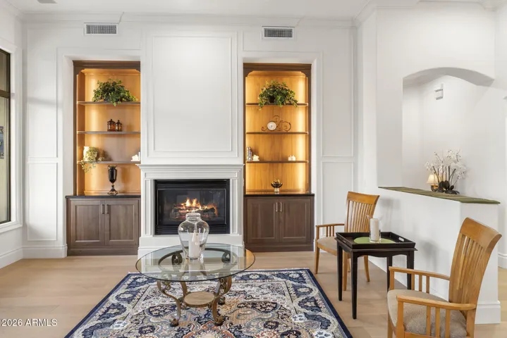 Custom lighted shelving