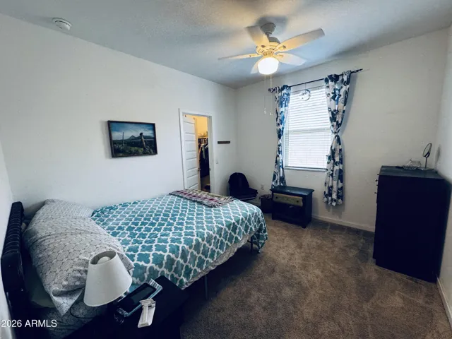 Bedroom 4 - tucked on the other side of the hall from 2&3. This bedroom has its own bathroom in hall