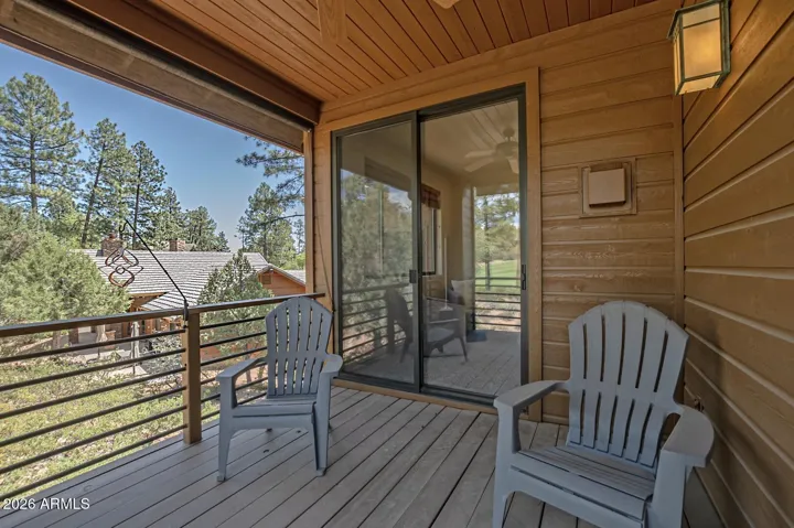 Private deck off of Primary Bedroom