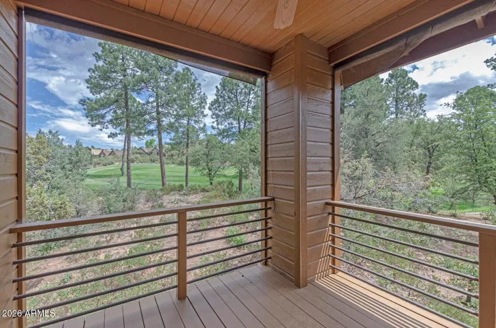 Private deck off of Primary Bedroom