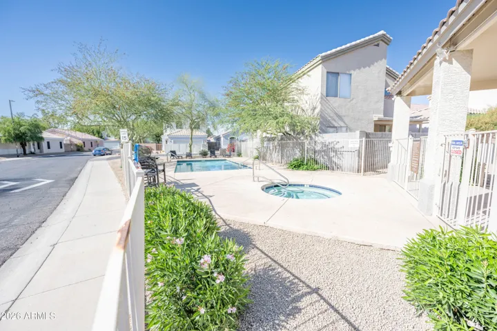 Community pool area