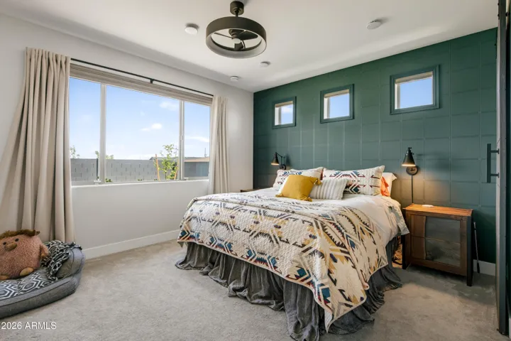 Spacious and bright primary bedroom
