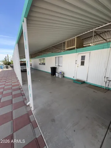 Additional covered patio at back door area