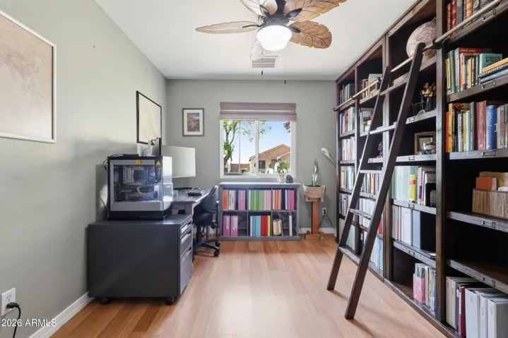 This bedroom is located off the front entry.