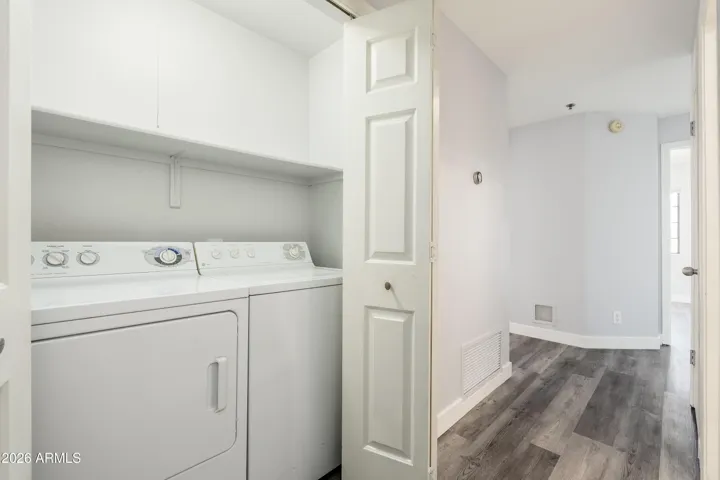 Laundry in hallway