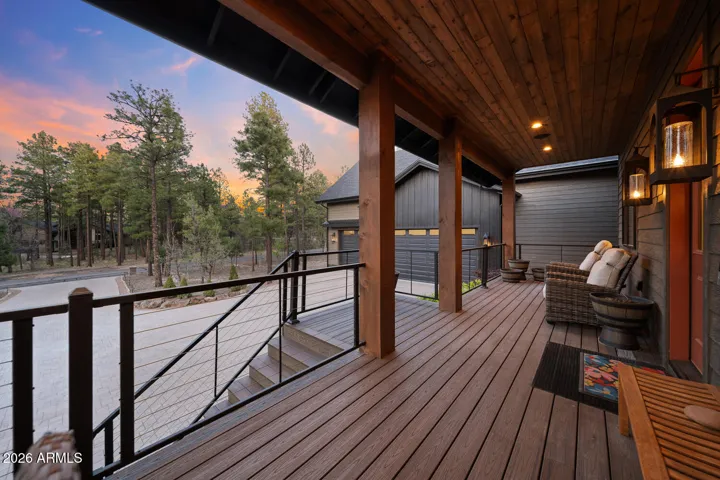 Inviting front porch.