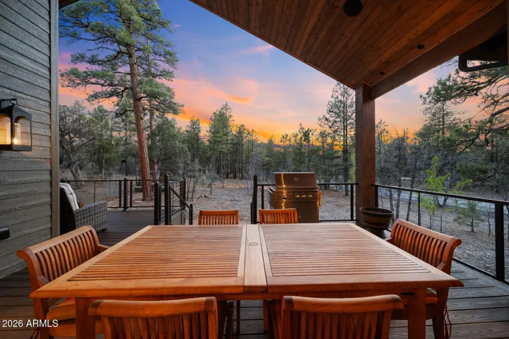 Enjoy family dinners on your deck.