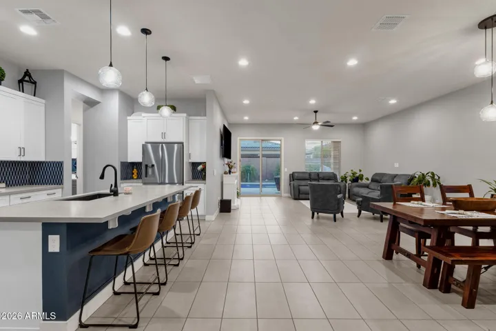 Open concept living, excellent for entertaining or relaxing.