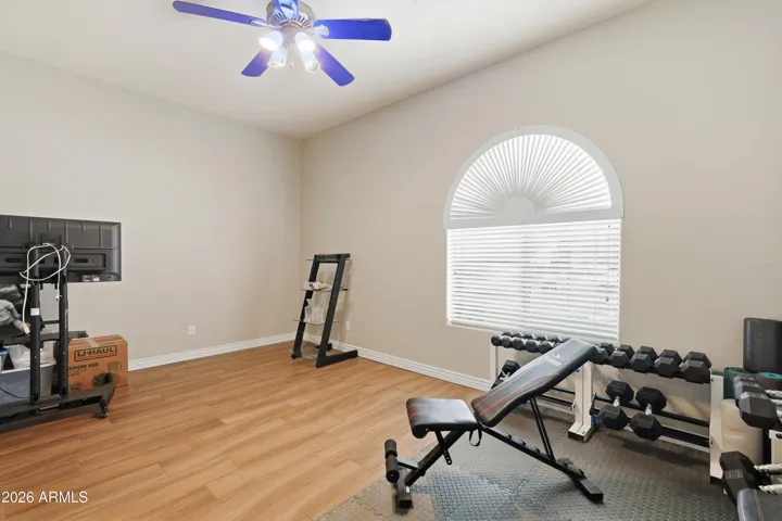 Oversized secondary bedroom