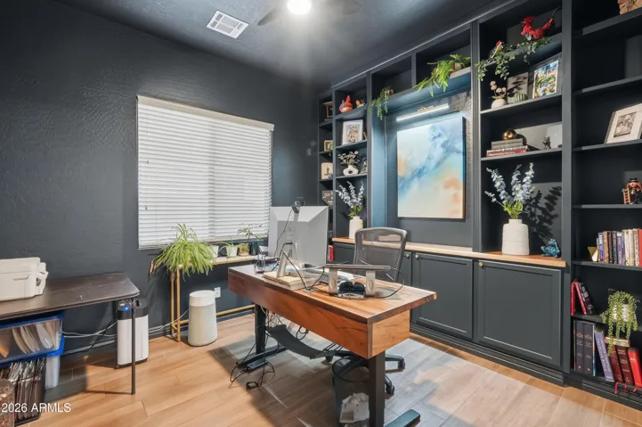 3rd bedroom set up as office