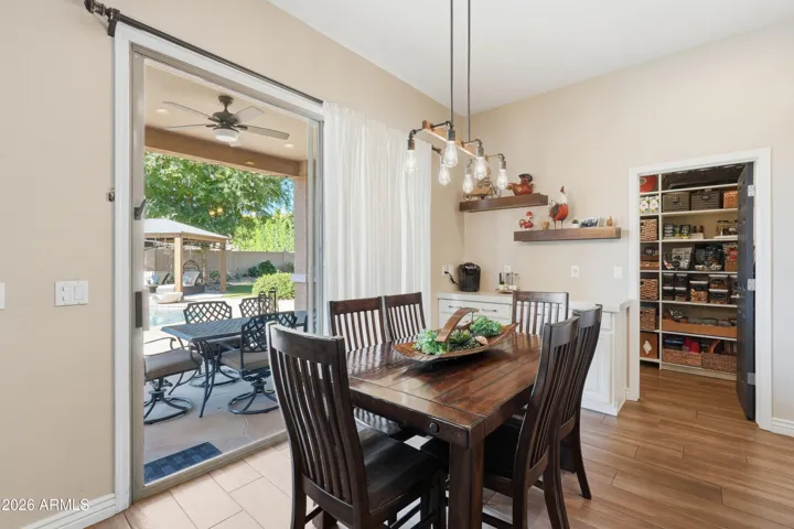 coffee bar, & custom walk-in pantry