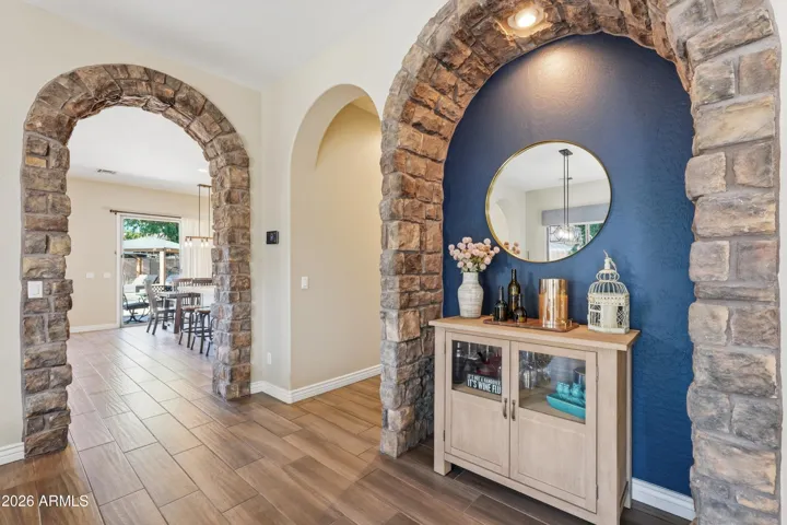 Custom stone accents