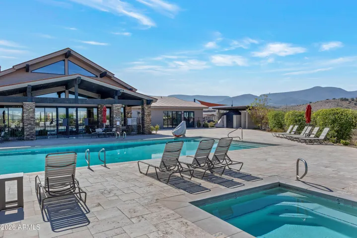 Community clubhouse, pool and spa