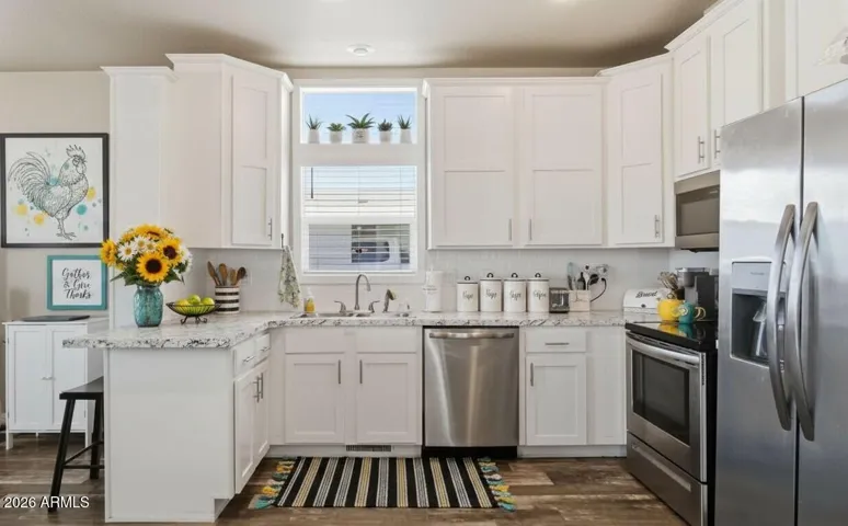 Kitchen virtually staged