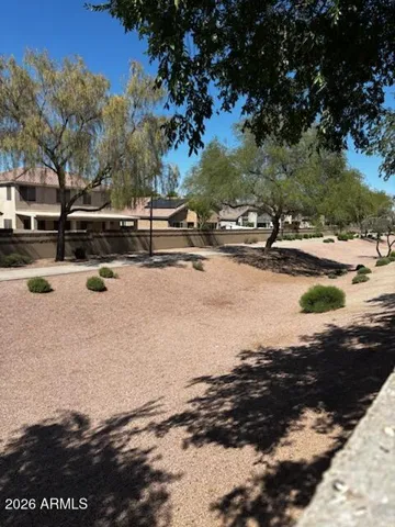 Walking path behind the home.